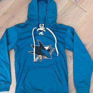 NHL Teal Hoodie with Shark Logo